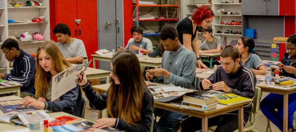 Classe d'arts plastiques - école St-Henri