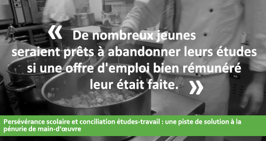 Les études et le travail